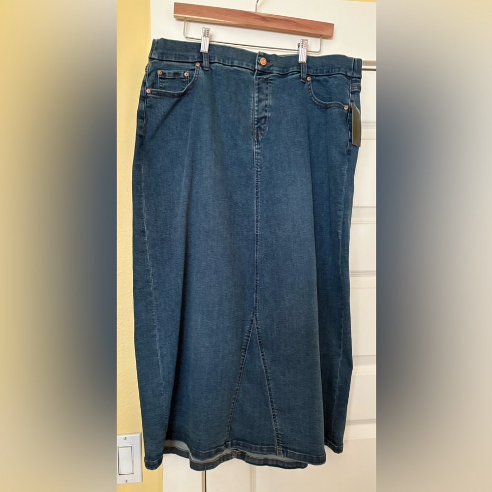 Denim Maxi Skirt